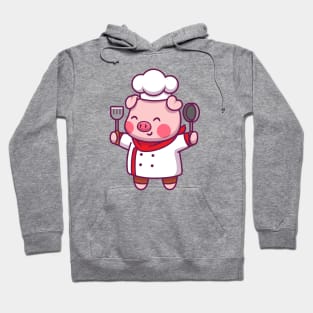 Cute pig chef Hoodie